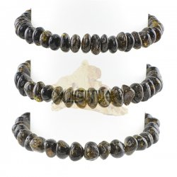 Wholesale green color amber bracelet